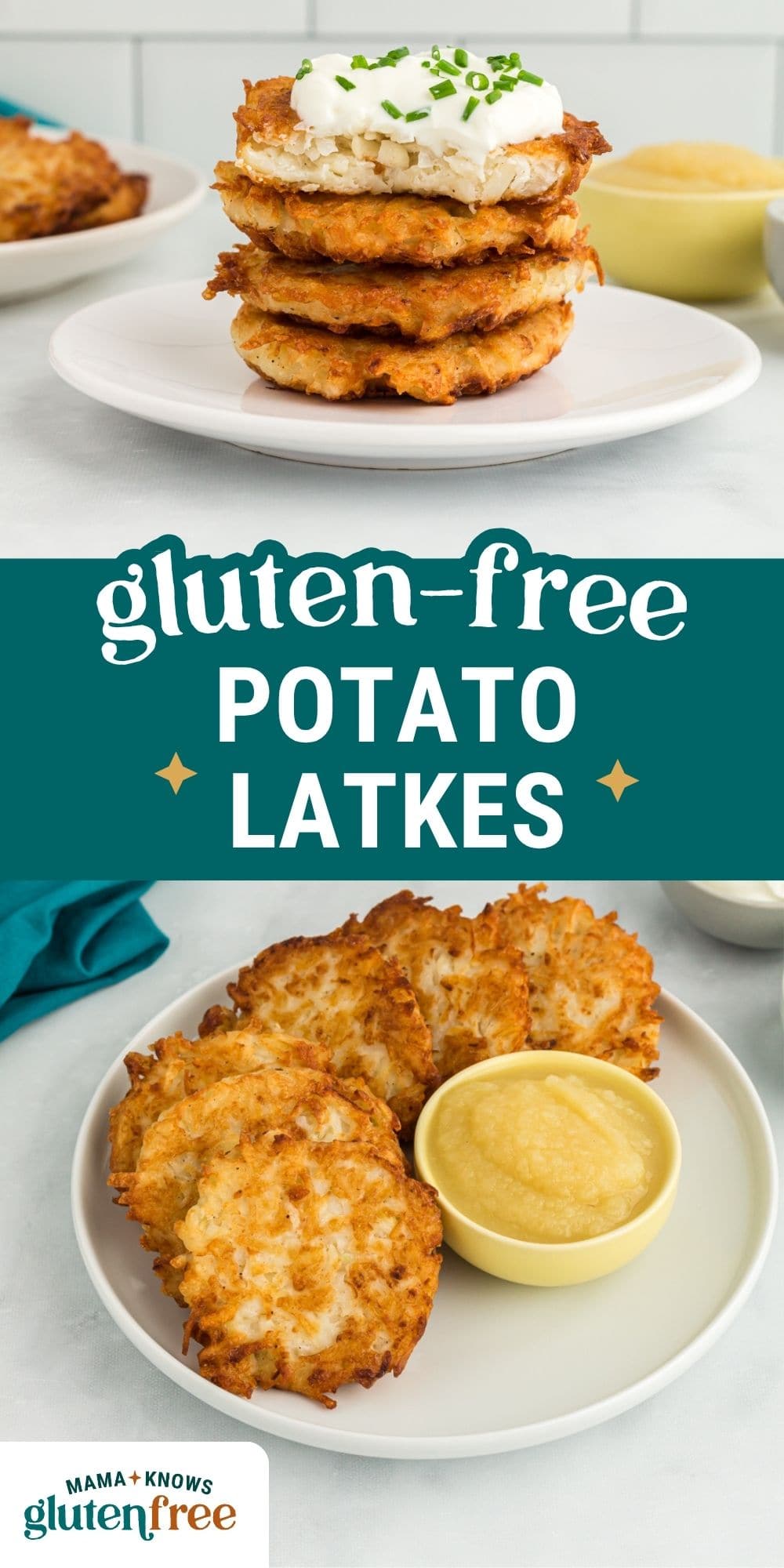 Gluten Free Potato Latkes pin image