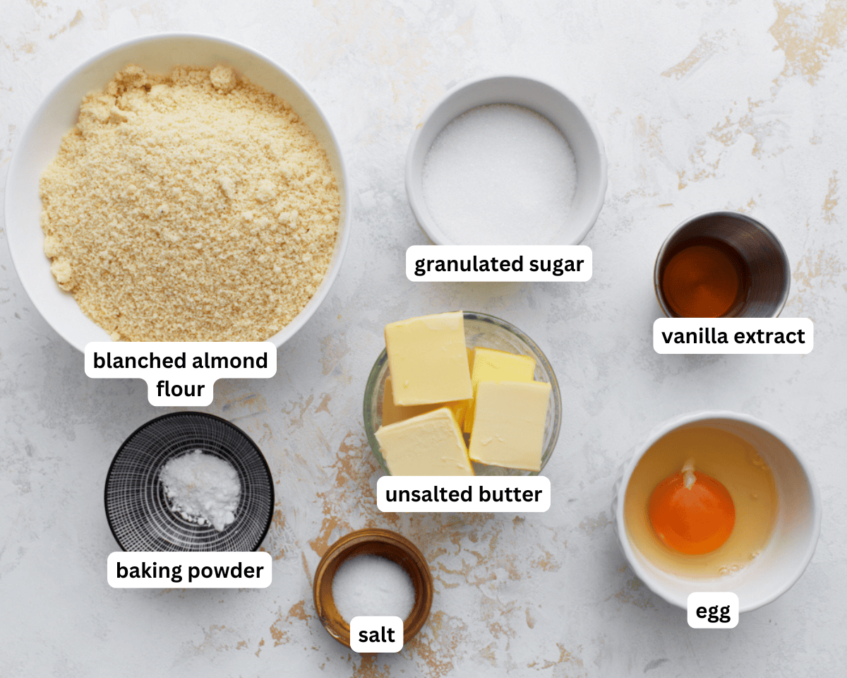 Almond flour sugar cookies ingredients