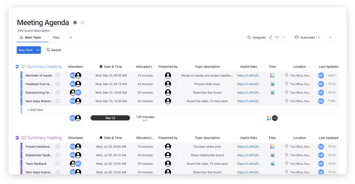Meeting Agenda Template