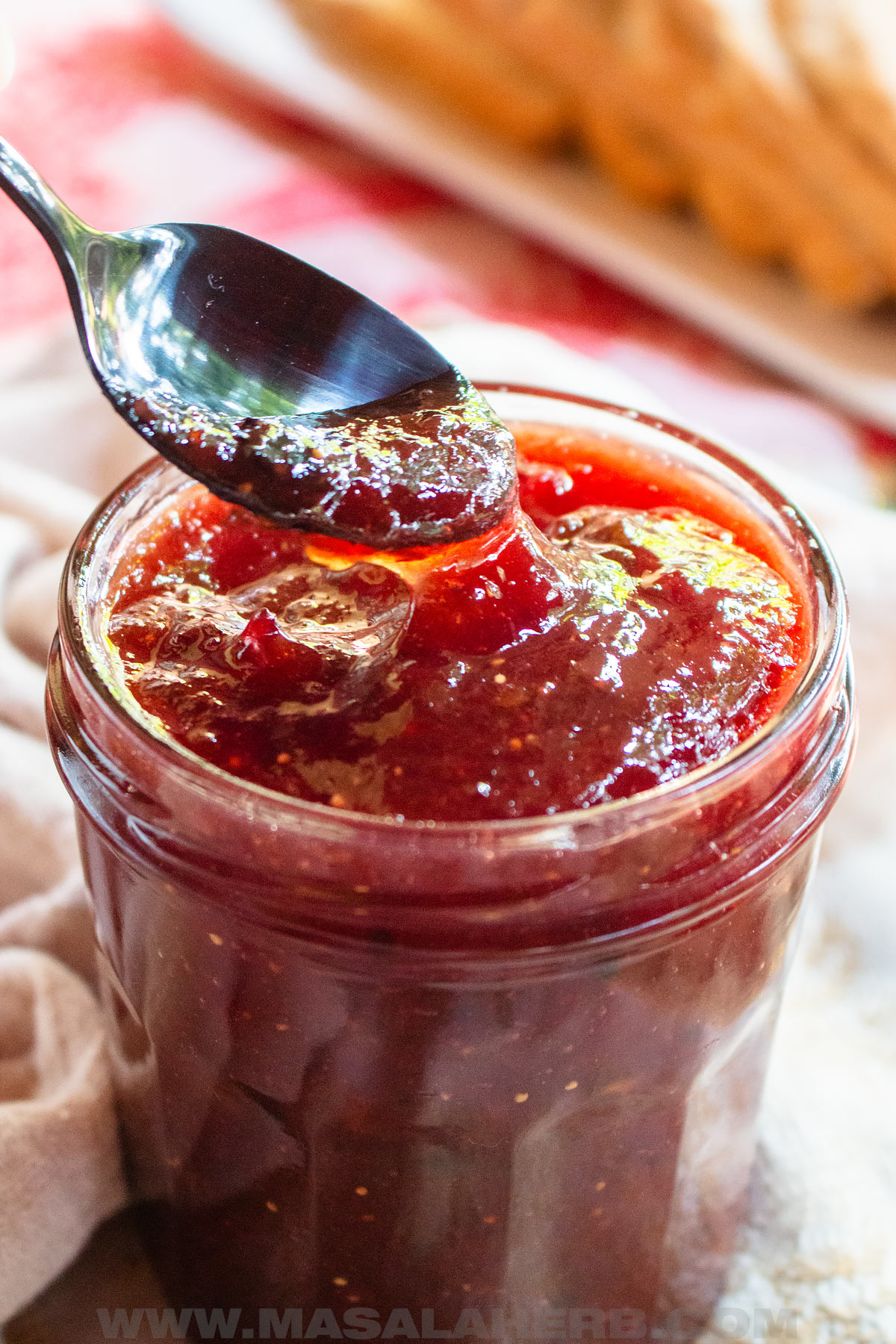 jam with christmas fruits