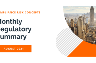 Monthly Regulatory Summary (August 2021)