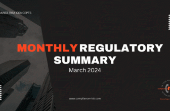 Monthly Regulatory Summary (March 2024)
