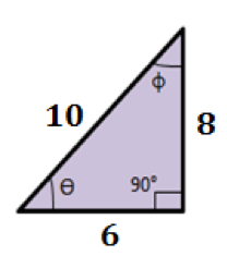 Identify if the triangle shown is a right triangle or not.