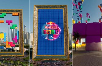 Watch Red Bull Tetris light up the Dubai Frame with drones this Dec