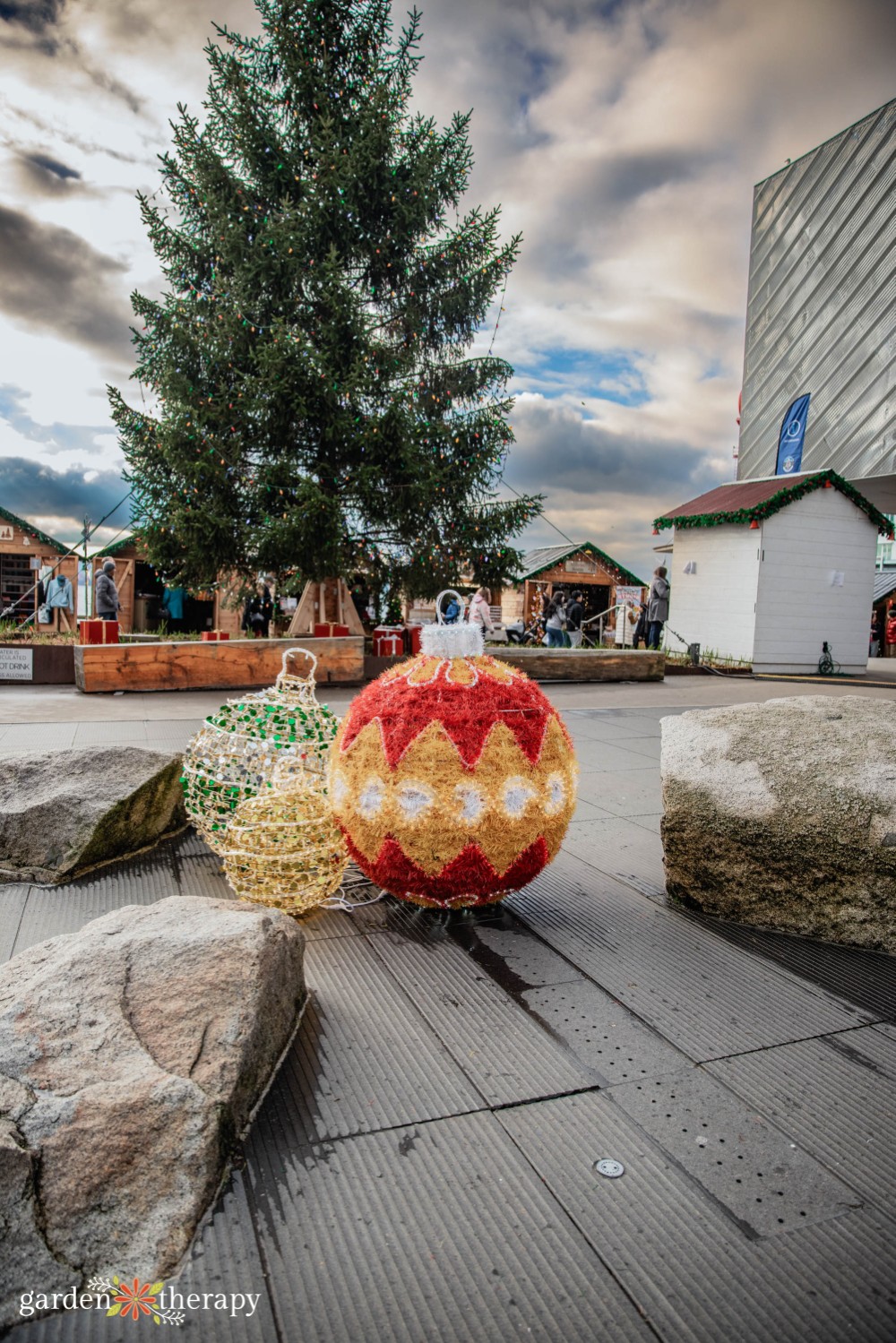 decorations at Shipyards Christmas Market