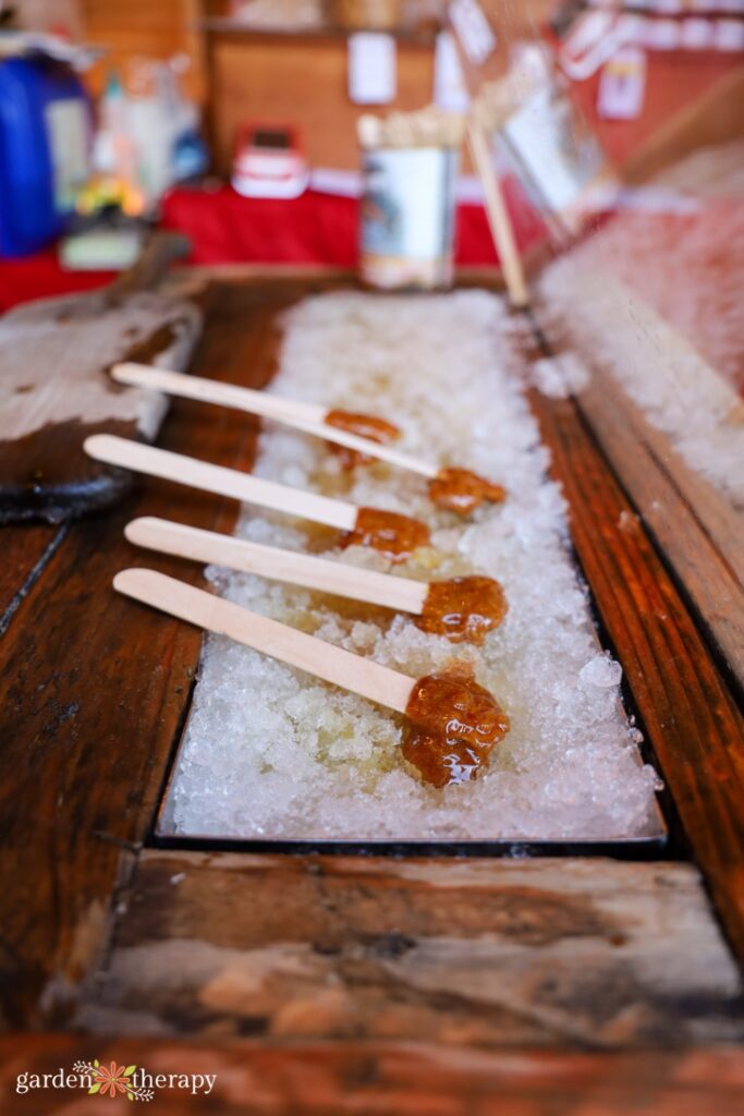 Shipyards Christmas Market Maple Syrup on ice