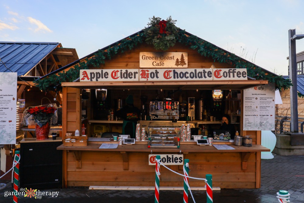 Shipyards Christmas Market hot chocolate booth