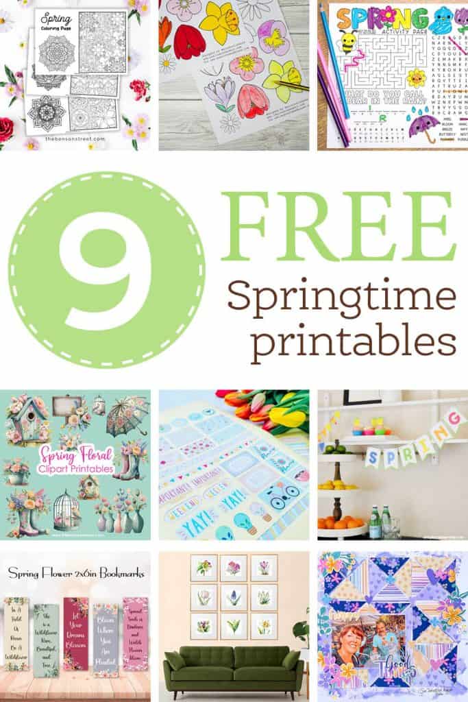 Pin and Save These 9 Free Springtime Printables For Later