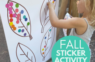 Fall Sticker Fine Motor Activity for Kids