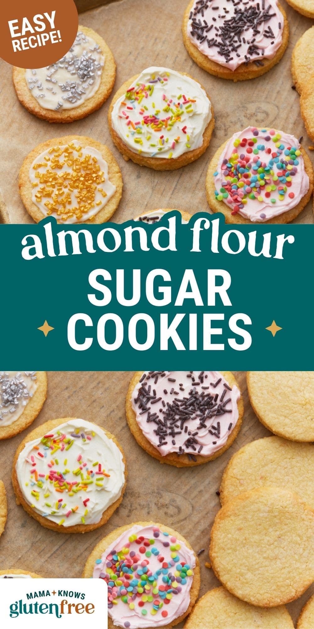 almond flour cookies pin image