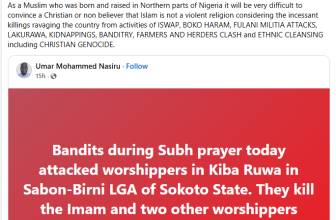 Insecurity: It will be very difficult to convince a Christian or non-believer that Islam is not a violent religion