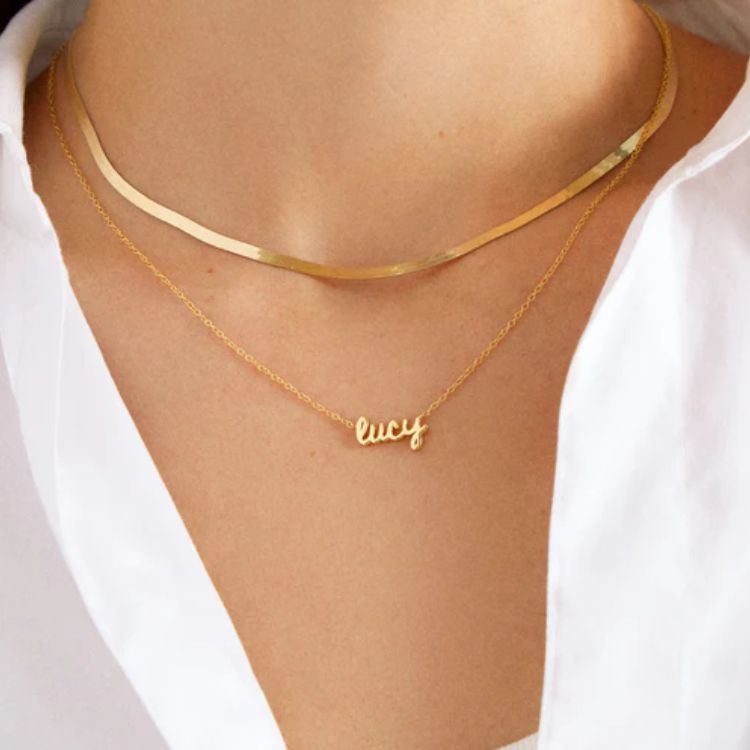 Custom Nameplate Necklace