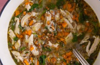 Cosy Chicken and Lentil Soup {Gluten Free}