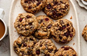 Big Fat Dark Chocolate Cranberry Oatmeal Cookies