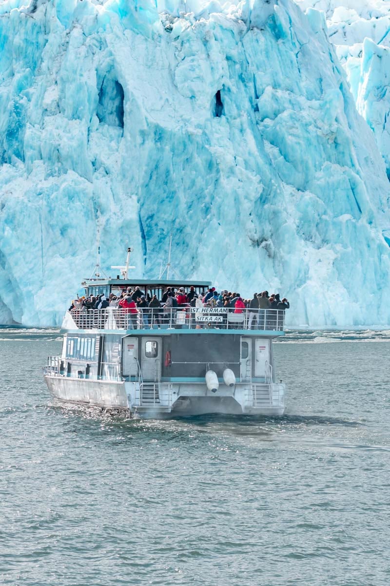 Boat Excursion from cruise at Dawes Glacier.