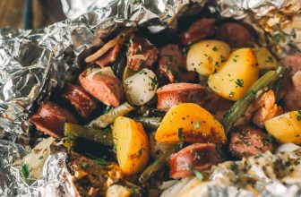Foil pack Sausage and Potatoes + Camping, Grill, or Oven Instructions