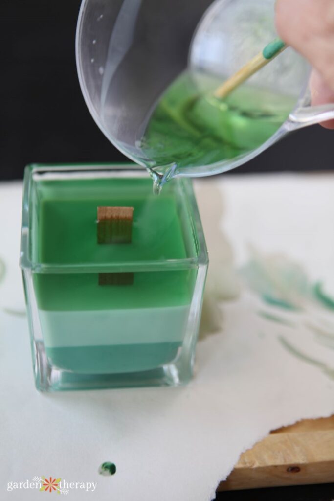 how to make an ombre candle