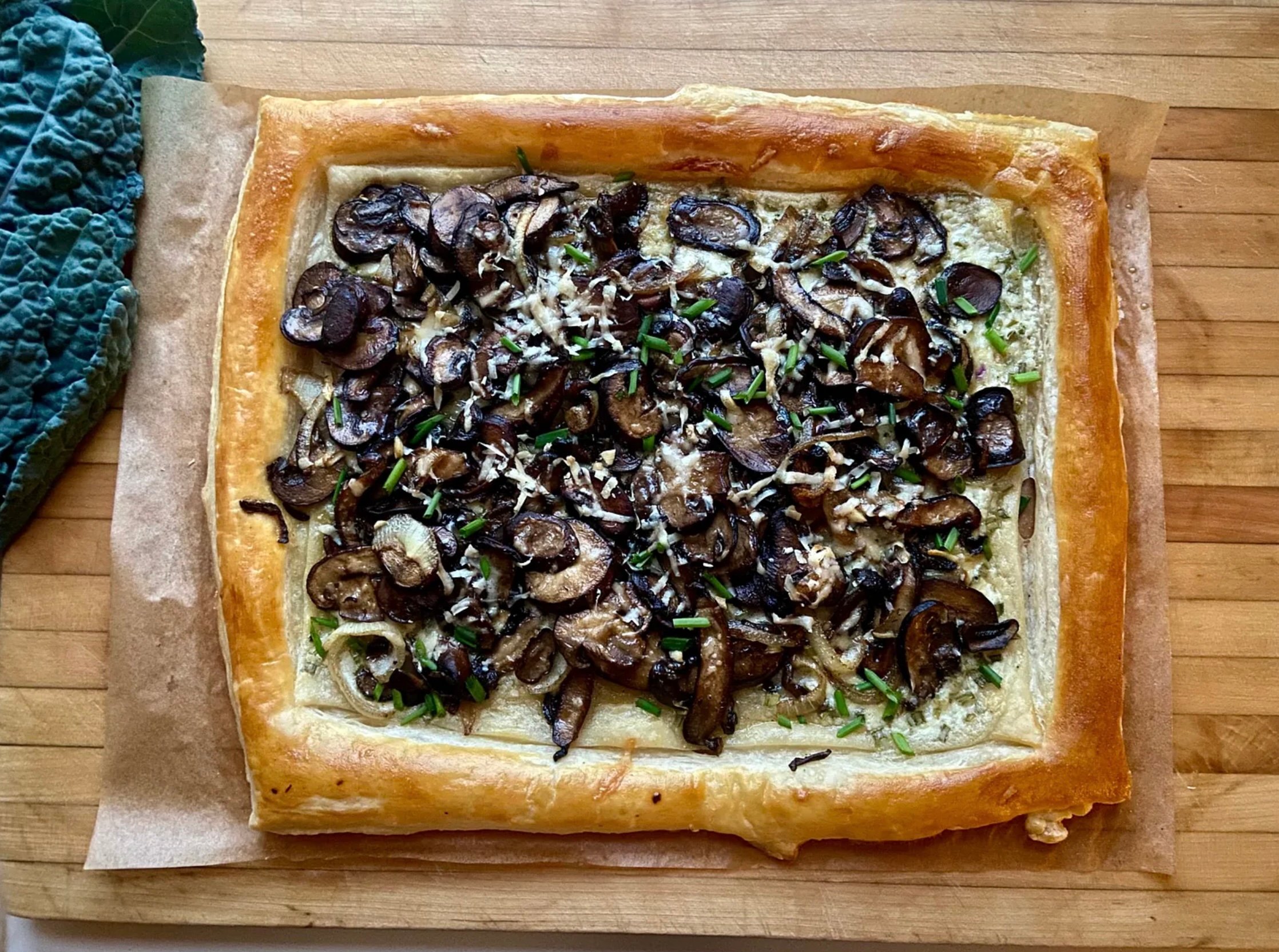 mushroom tart