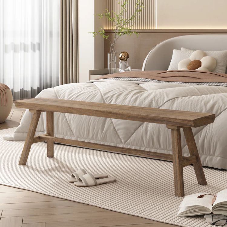 Minimalist Wood Bench