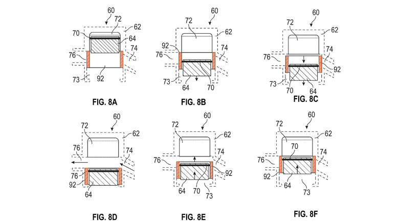 Diagram showing linear valves in a two-stroke engine