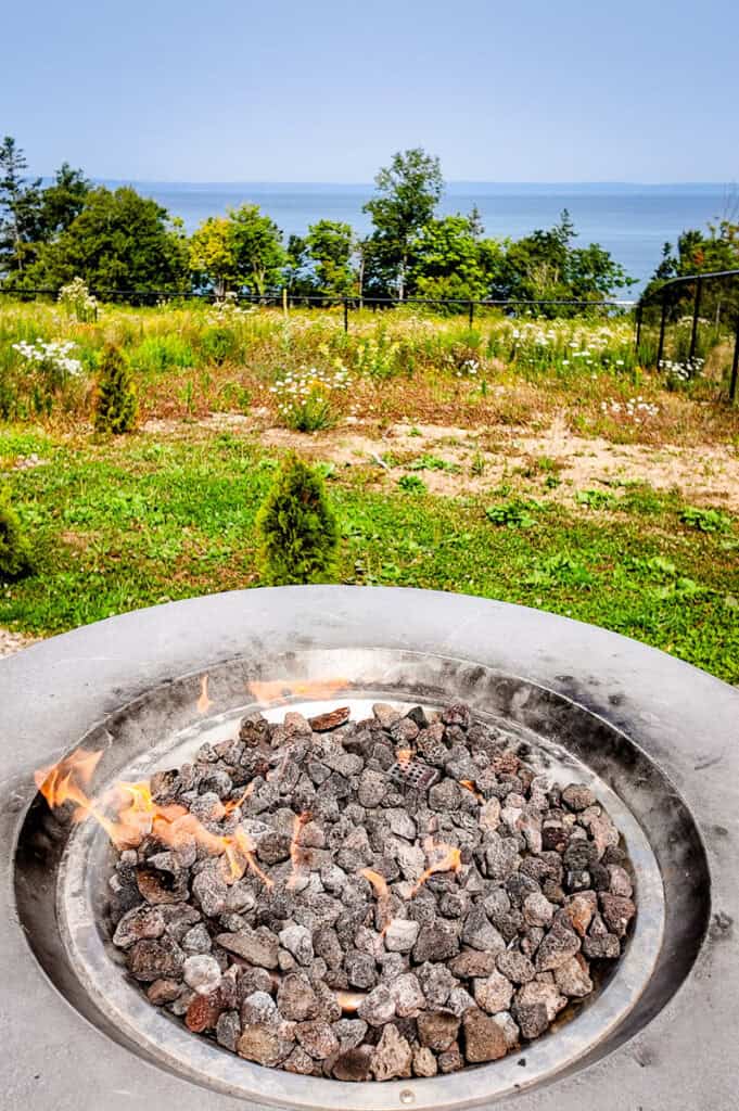 firepit at saltair