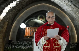 Pope Leo entrusts Lebanon to Saint Charbel’s intercession, prays at his tomb