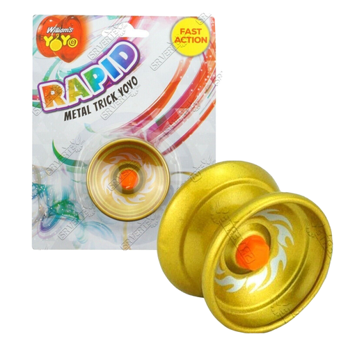 Metal Trick YoYo Kids Retro YoYos Aluminum Alloy Metal Body Fun In Retro Gold
