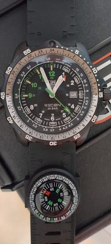 Luminox Recon NAV SPC GMT Compass Carbon Black Dial Men Quartz Watch XL.8832.MI