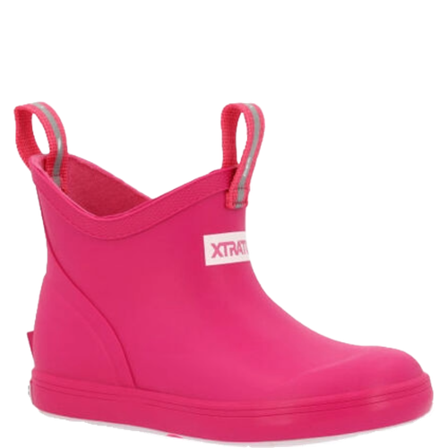 XTRATUF Girl’s Neon Pink Slip On Ankle Deck Boots XKAB451C