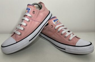 Converse All Star Pink Low Top Women’s Sz 5 Chuck Taylor Madison Trainers Canvas
