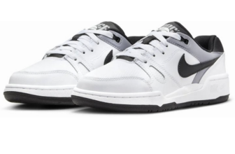 Nike Full Force Lo Shoes Trainers UK Size 5 – 6   FV5929 101  White – Black