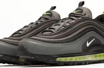 Nike Air Max 97 Trainers Sneakers Neon DZ4497 001 UK 9.5 Rare Colour BOX DAMAGE