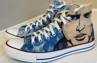 Jesse Pinkman BREAKING BAD Hi Top Converse Chuck Taylor Mens UK 9.5 Free Post