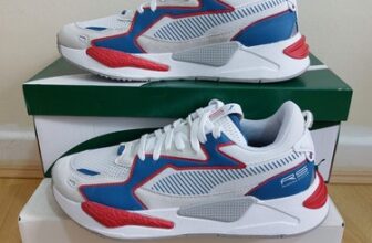 New Puma RS-Z Outline Puma White-Vallarta Blue UK SIZE 10 EU 44.5