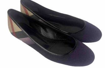 Burberry Purple NovaCheck Slip On Pump Size 4