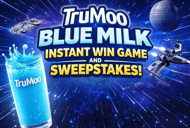 TruMoo STAR WARS Blue Milk Instant Win Game and Sweepstakes (301 WINNERS)