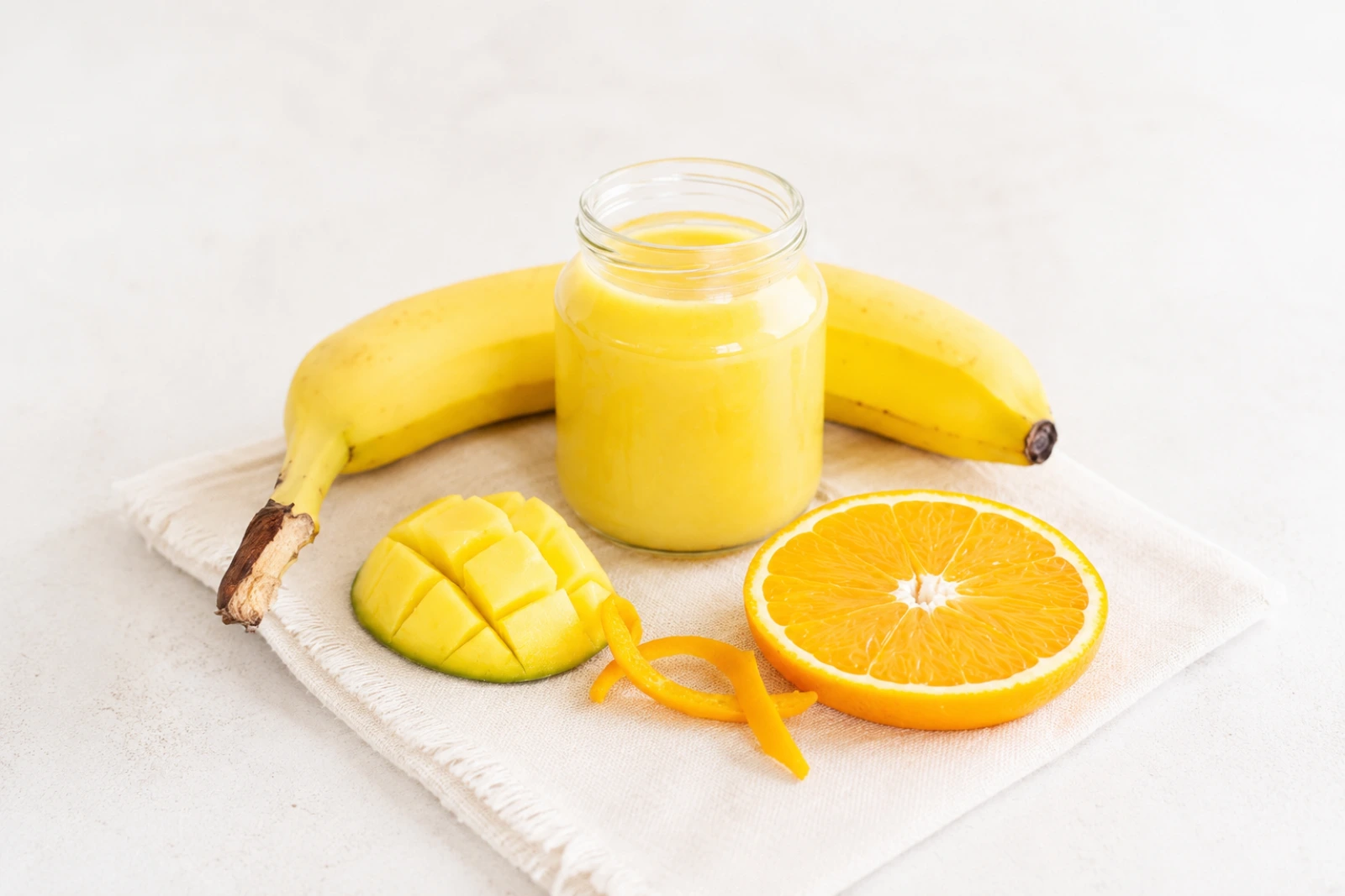 Mango, Orange and Banana Compote for Baby