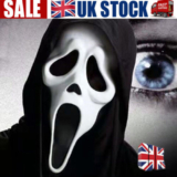 Scream Ghost Face Mask With Hood Halloween Horror Fun Fancy Dress Scream Killer