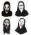 Scream Ghost Face Mask With Hood Scary Movie Halloween Horror Fancy Dress Killer