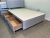 4ft, 4ft6 Double Divan Bed Base in Grey. Choose storage, headboard.