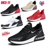 Mens Womens Gym Trainers Sneakers Comfy Casual Sports Athletic Running Shoes UK