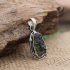 Marcasite Agate Gemstone Vintage Handmade Jewelry925 Silver Pendant 2.1″ KK9517