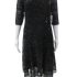Torrid Dress 1X Adult Plus Black Fit Flare Mini Lace Sleeveless A Line Womens
