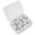 16pcs/box Of Needle- Mushroom-shaped Quilt Holder Duvet Clip White