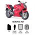 Yamaha R6 08-16 Aluminium Fairing Bolt Kit Red