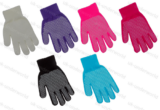 Childrens Gripper Gloves Boys Girls Kids Magic Stretch Rubber Grips Winter Warm