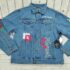 QQ545 WOMENS ELLESSE BLUE DRAWSTRING CROPPED SWEATSHIRT HOODIE UK 8 S EU 36