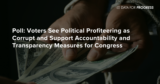 Voters See Political Profiteering as Corrupt and Support Accountability and Transparency Measures for Congress