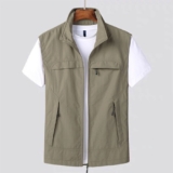 New Men Waistcoat Gilet Vest Jacket Tops Sleeveless Zip Casual Breathable