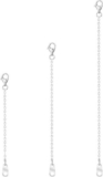 3 Size Silver Chain Extender for Necklace Stainless Steel Bracelet Jewelry Maker